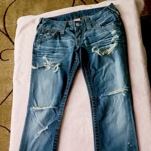 True Religion flare leg jeans size 27